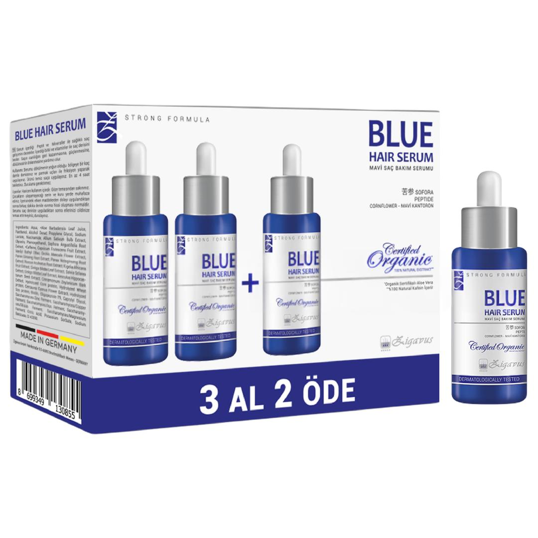 Zigavus Blue Mavi Su Saç Bakım Serumu 33 ml - 3 Al 2 Öde