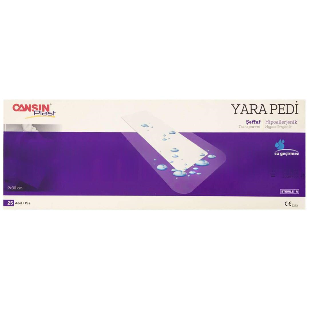 Cansın Plast Şeffaf Yara Pedi 9x30 cm 25'li