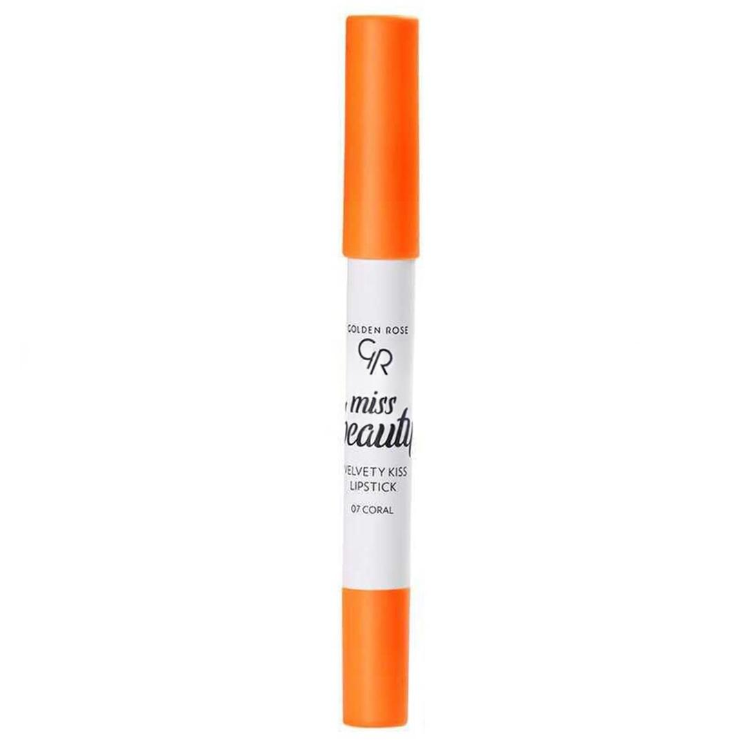 Golden Rose Miss Beauty Velvety Kiss Lipstick - 07 Coral