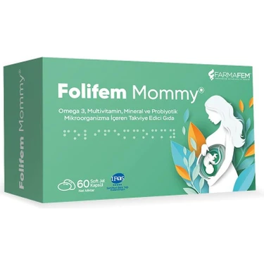 FOLIFEM MOMY 60 SOFT JEL KAPSUL