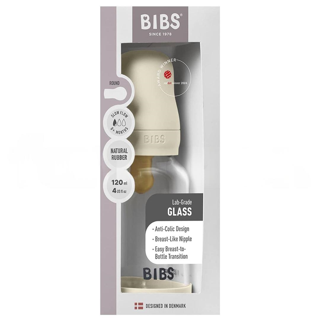 Bibs Baby Bottle Complete Set Biberon Ivory 120 ml