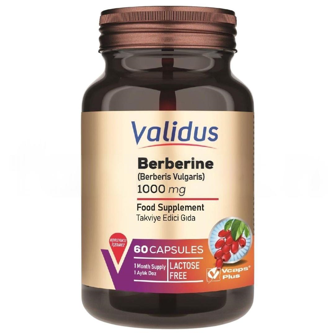 Validus Berberin Berberis Vulgaris 1000 mg 60 Kapsül