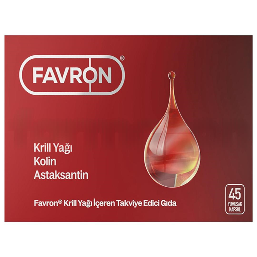 Favron Krill Yağı İçeren Takviye Edici Gıda 45 Yumuşak Kapsül