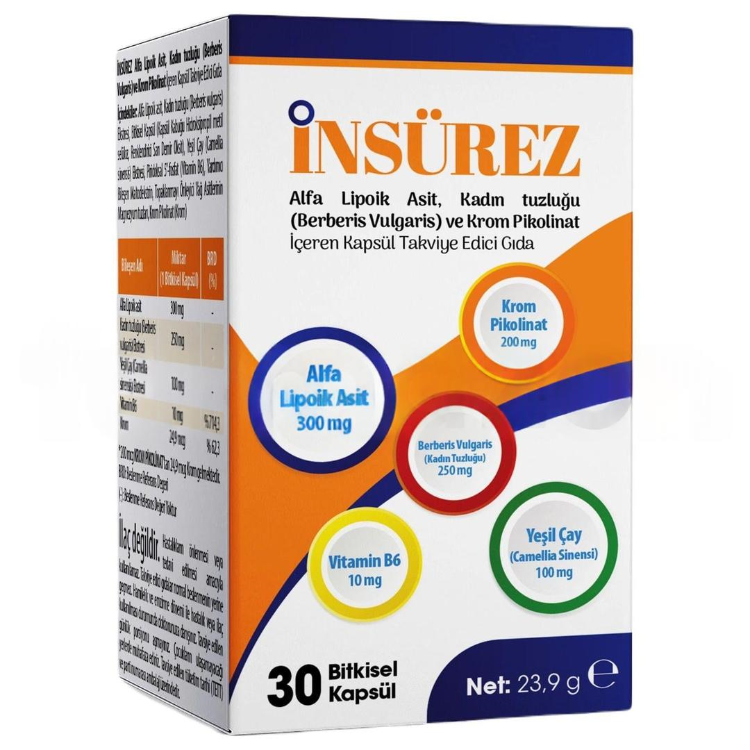 İnsürez 30 Bitkisel Kapsül