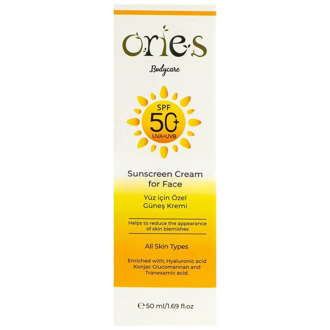 Ories Yüz İçin Özel Güneş Kremi SPF50+ 50 ml