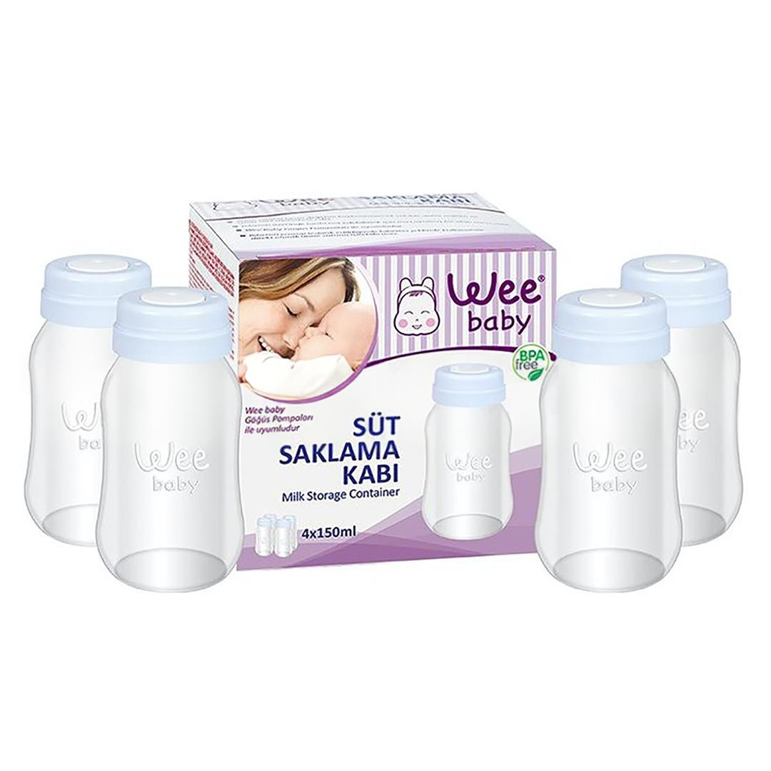 Wee Baby 126 Süt Saklama Kabı 150 ml 4'lü