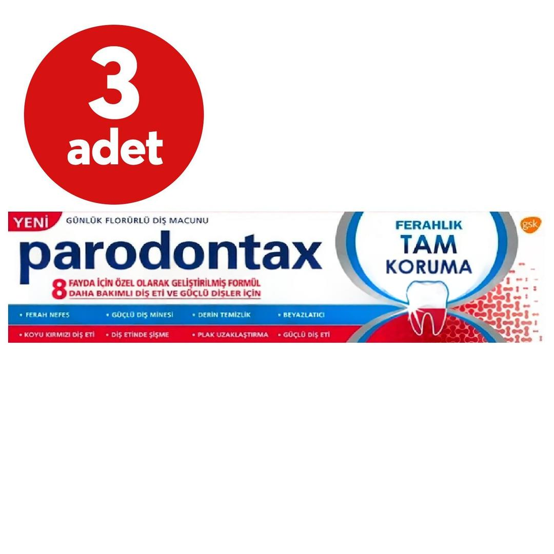 Parodontax Tam Koruma Ferahlık Diş Macunu 80 gr - 3 Adet