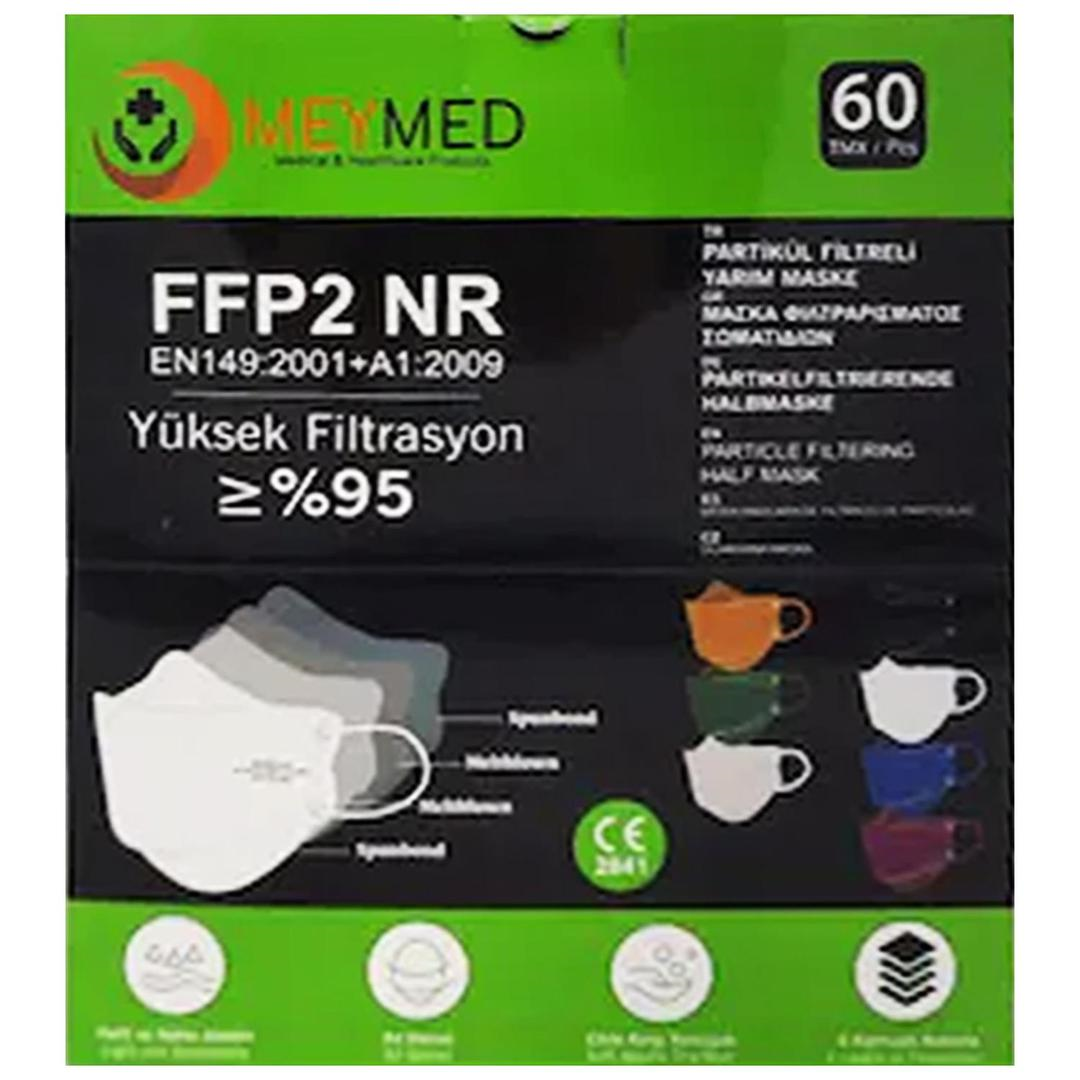 Meymed FFP2 NR EN 149 %95 Yüksek Filtrasyon Erkek Koruyucu Maske 12'li