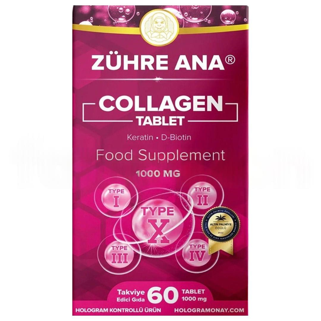 Zühre Ana Hidrolize Kolajen Keratin Biotin 60 Tablet