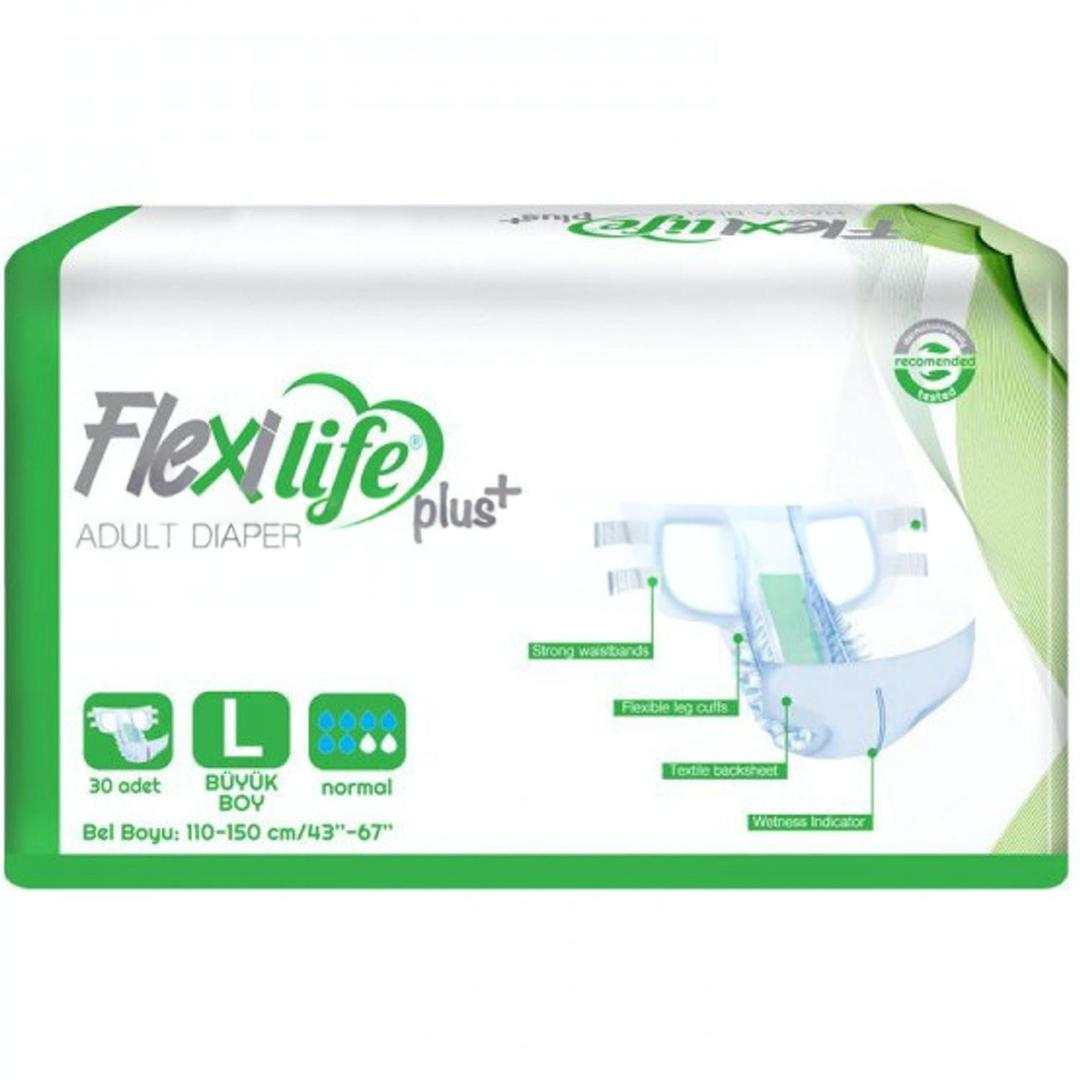 Flexi Life Plus Tekstil Yüzeyli Hasta Bezi Large 30'lu