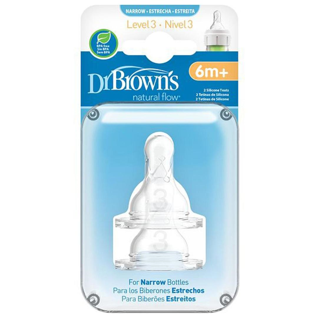 Dr. Brown's DB332 Silikon Biberon 6 Ay+ Doğal Akış 2'li