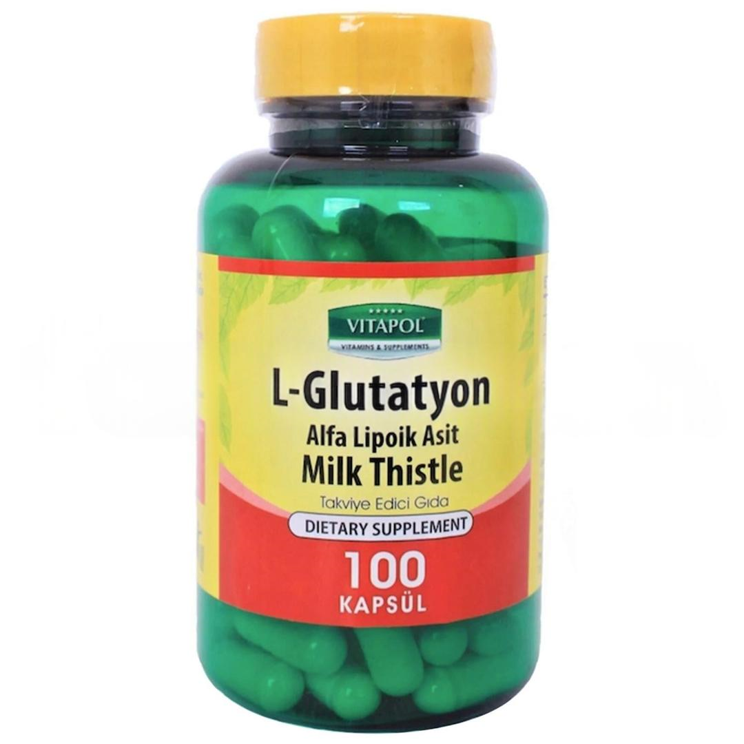 Vitapol L Glutatyon Alfa Lipolic Asit Miltistle Tablet 650 mg 100 Tablet