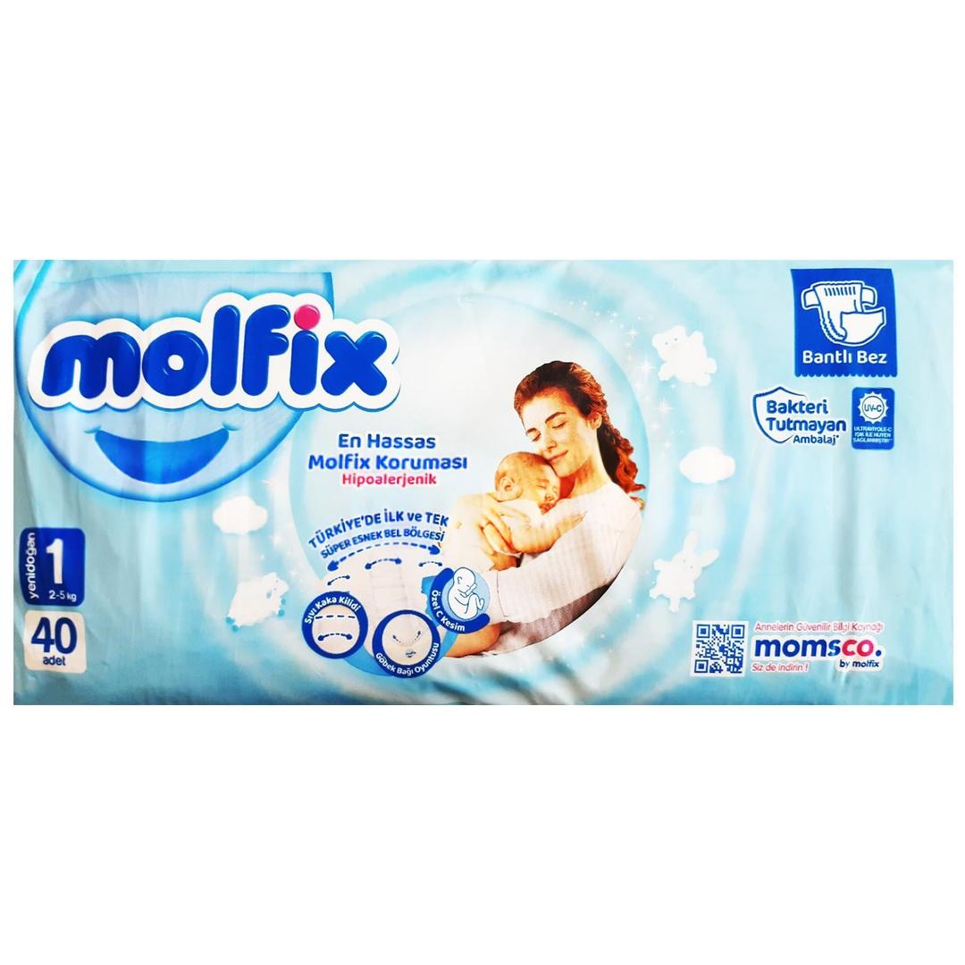 Molfix Yenidoğan 2-5 kg Bebek Bezi No: 1 40'lı