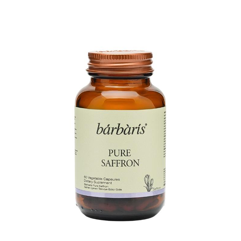 Barbaris Pure Saffron Takviye Edici Gıda 60 Bitkisel Kapsül