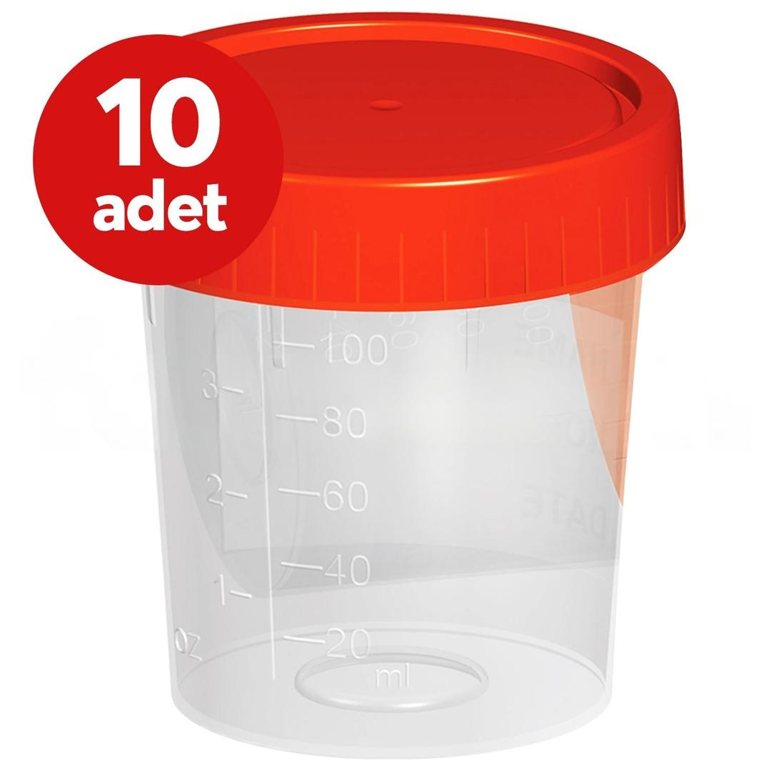 Drmix Idrar Numune Kabı 100 ml - 10 Adet