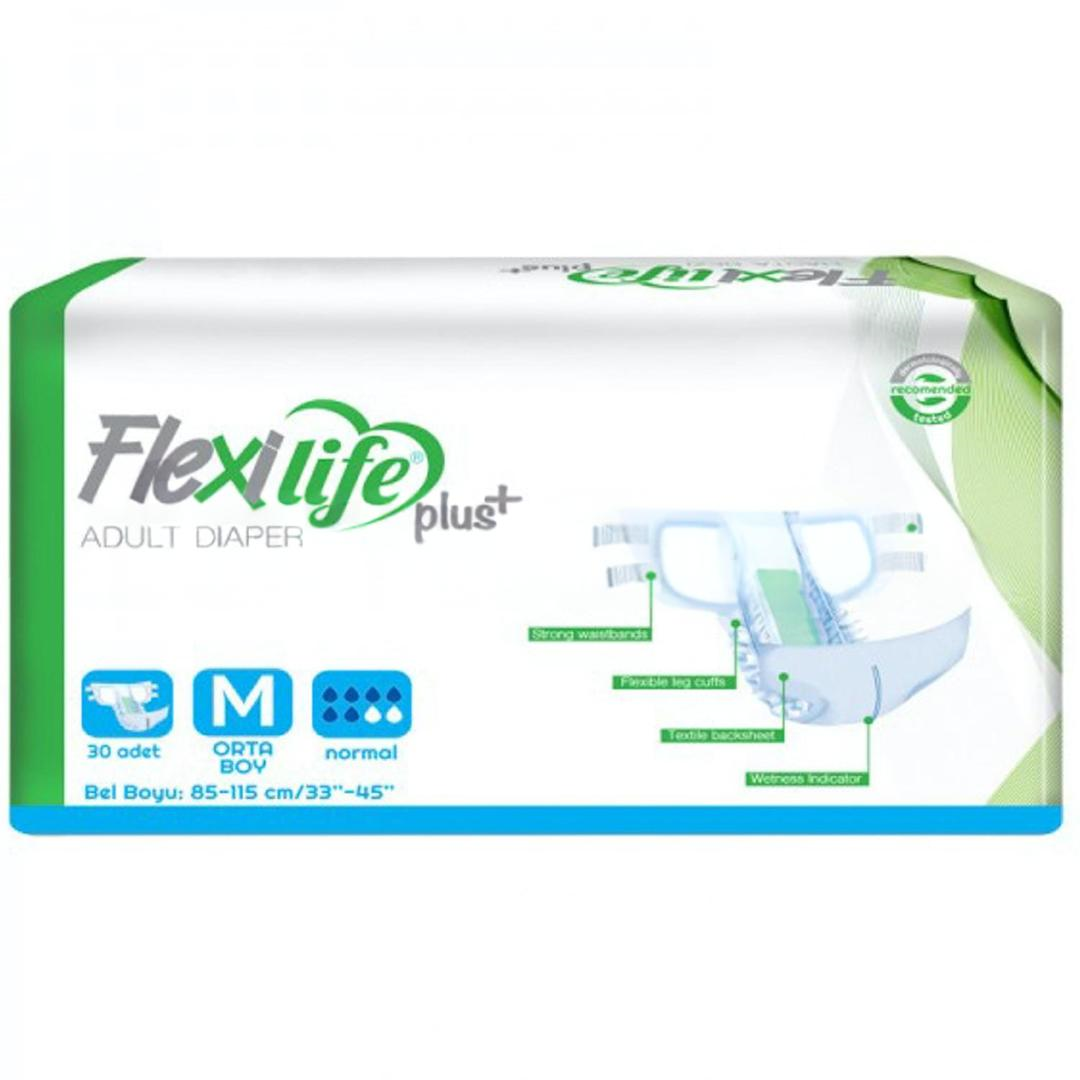 Flexi Life Plus Tekstil Yüzeyli Hasta Bezi Medium 30'lu