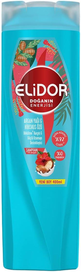Elidor Doğanın Enerjisi Argan Yağı Hibiskus Özü 400 ml Şampuan