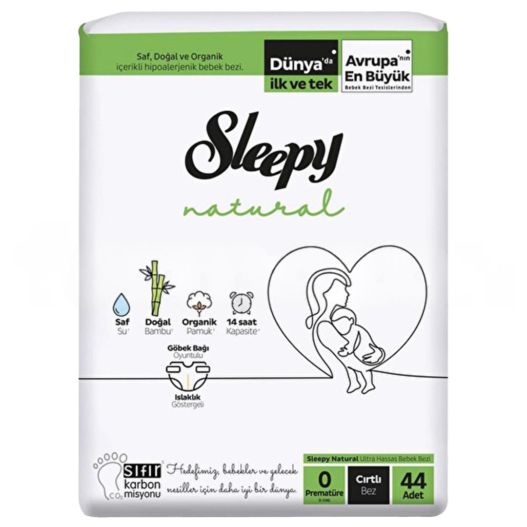 Sleepy Natural Premature Bebek Bezi No: 0 0-3 kg 44'lü
