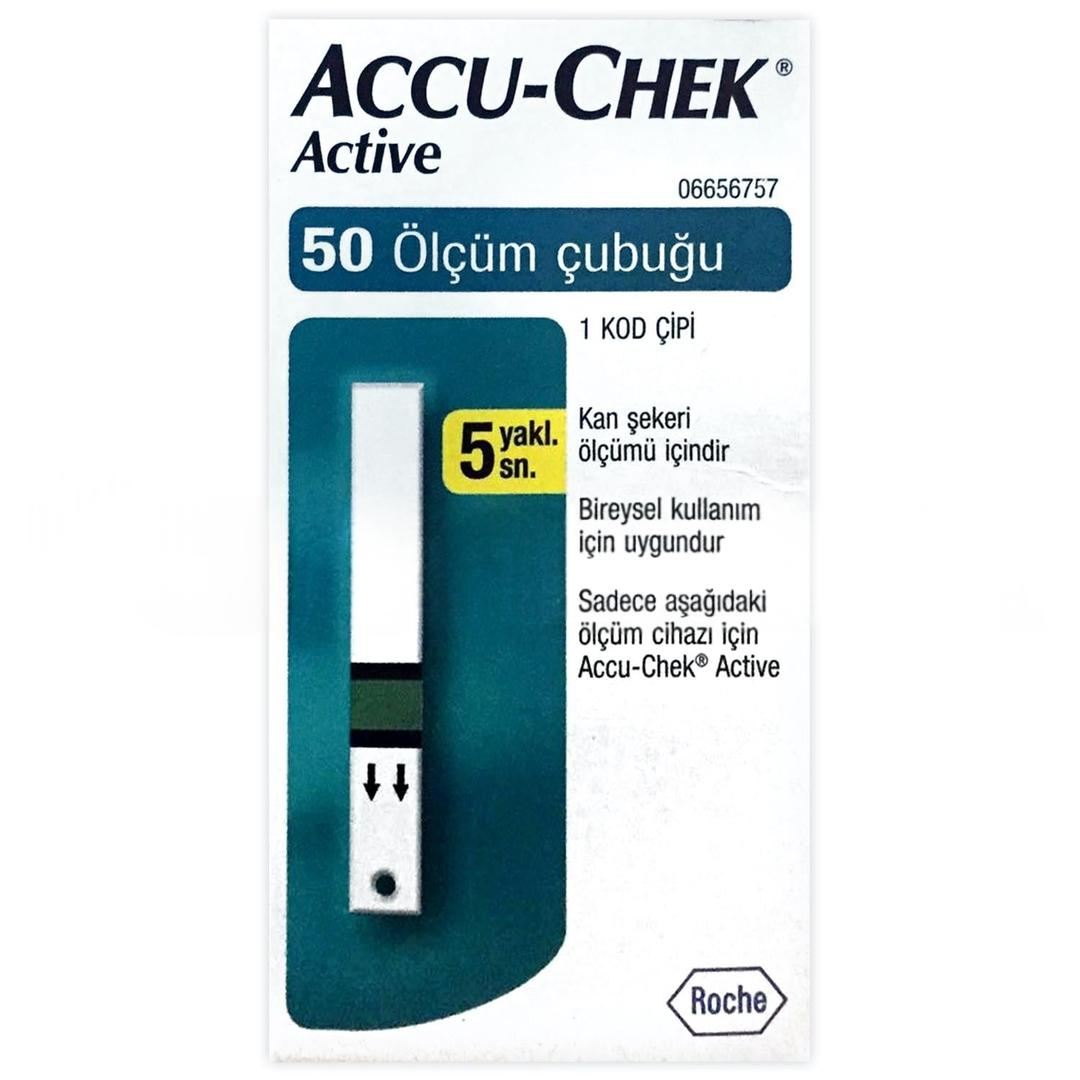 Accu-Chek Active Şeker Ölçüm Stripi 50'li