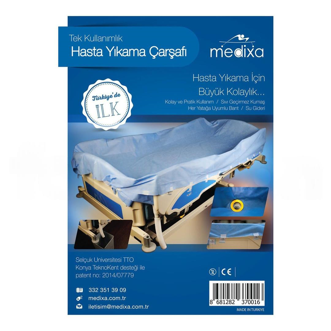 Medixa Tek Kullanımlık Hasta Yıkama Çarşafı
