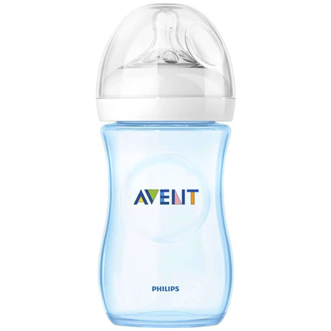 Avent Natural PP Biberon Yavaş Akış 1 Ay+ 260 ml - Mavi