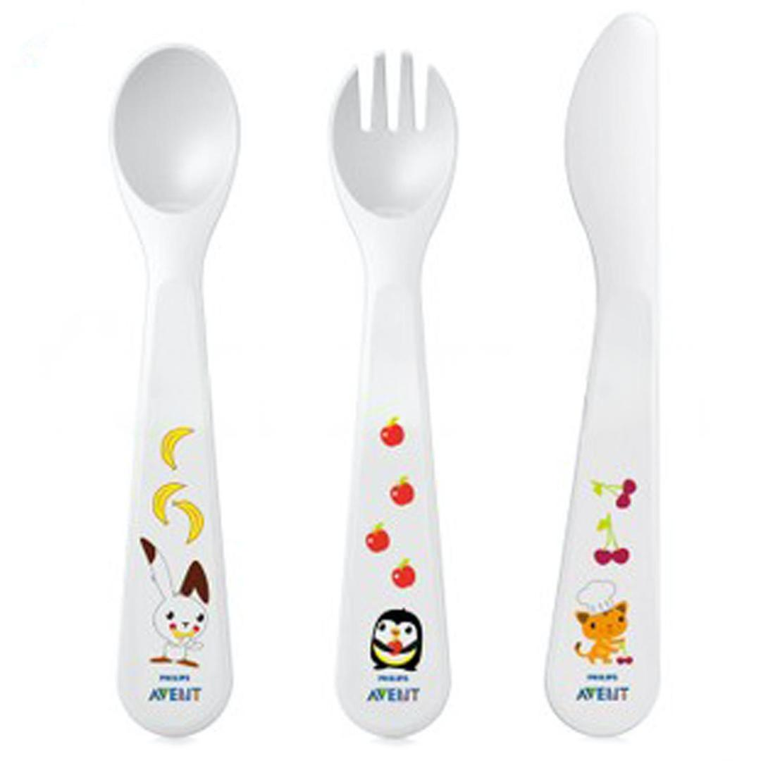 Avent SCF714/00 Çatal Kaşık ve Bıçak Seti 18 Ay+