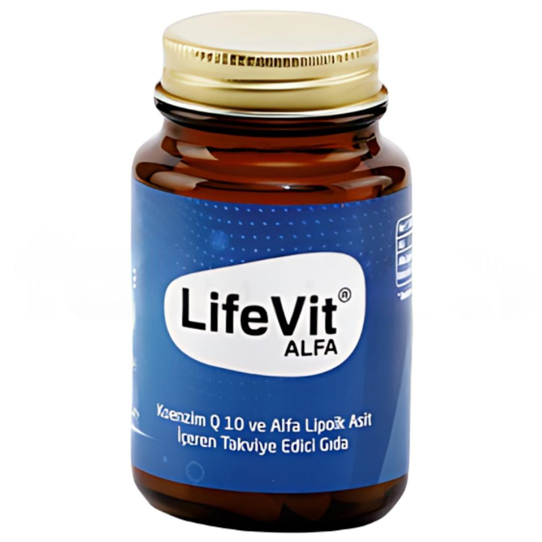 Lifevit Alfa Koenzim Q10 ve Alfa Lipoik Asit İçeren Takviye Edici Gıda 30 Tablet