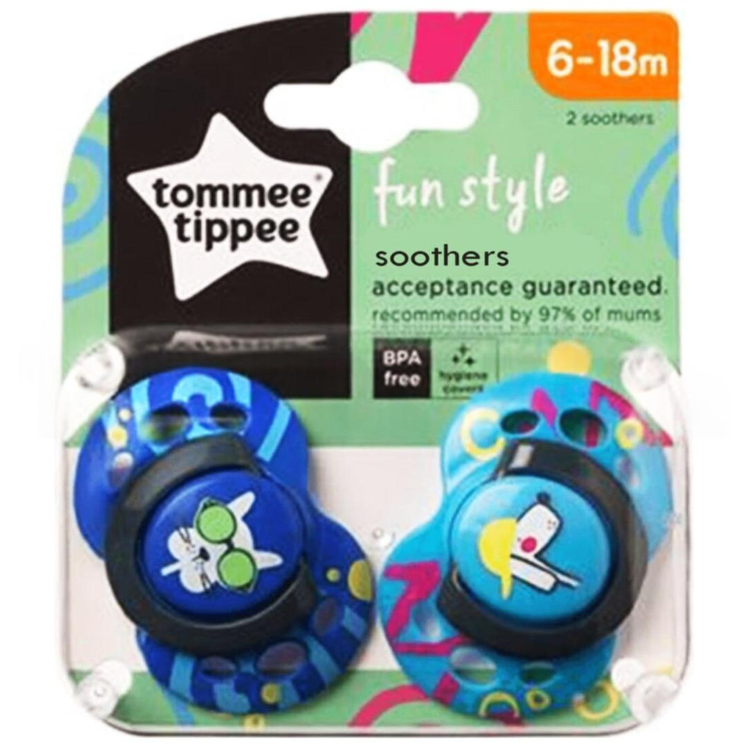 Tomme Tippee Fun Style Emzik 6-18 Ay Desenli Mavi 2'li