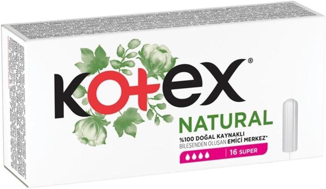 KOTEX NATURAL TAMPON SUPER 16 lı