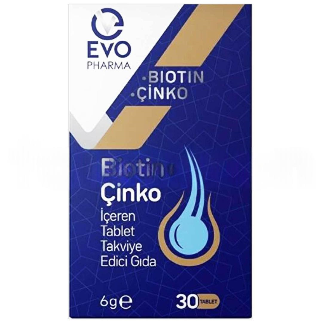 Evo Pharma Biotin Çinko 30 Tablet