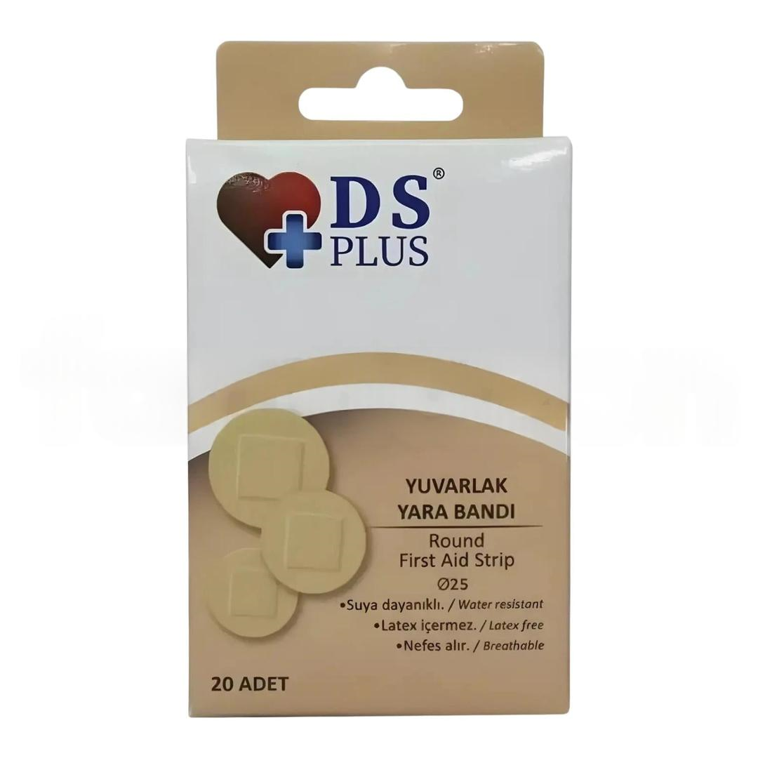 DS Plus Yuvarlak Yara Bandı 20 Adet