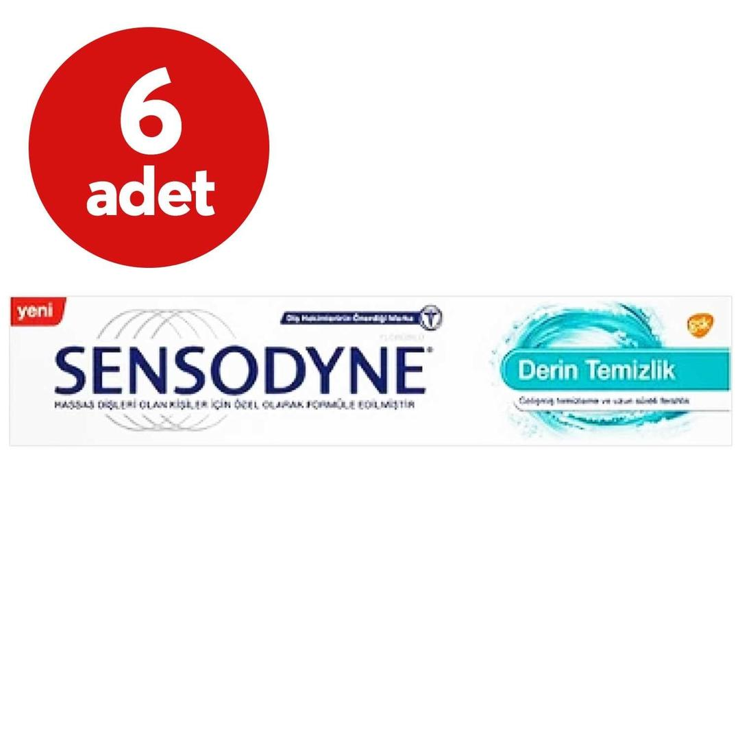 Sensodyne Derin Temizlik Diş Macunu Fırsat Paketi 6'lı 20 ml