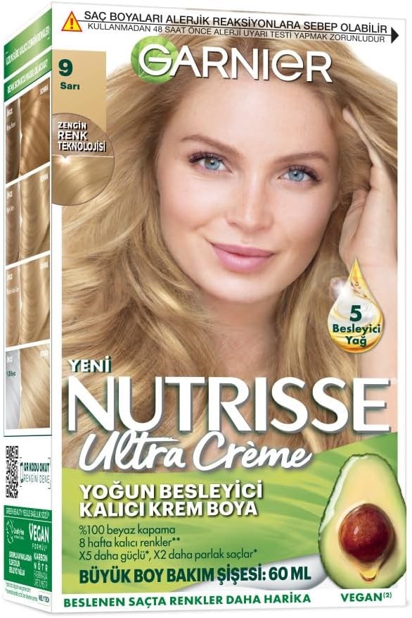 Garnier Nutrisse 9 Sarı 60 ml Saç Boyası
