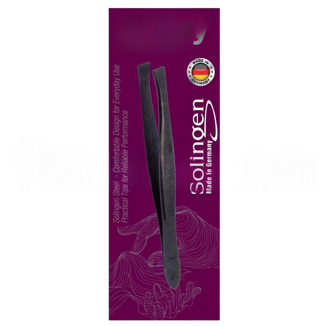 Strleasy 6209 Solingen Siyah Çelik Cımbız Düz Uç