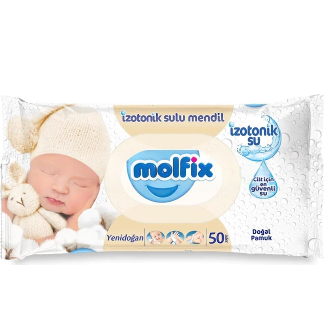 Molfix İzotonik Sulu Islak Mendil 50'li