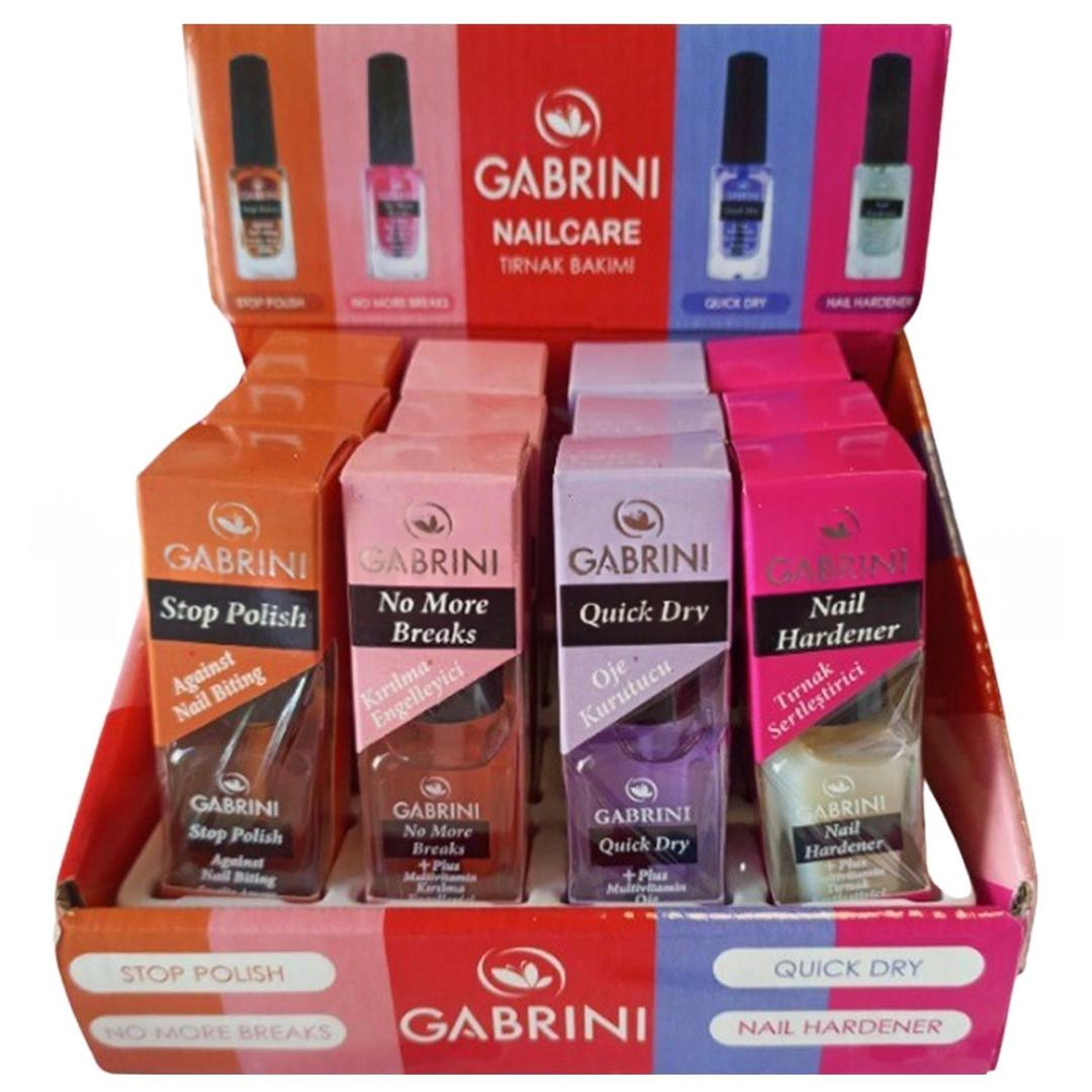 Gabrini Tırnak Bakım Seti 13 ml 12'li Stant