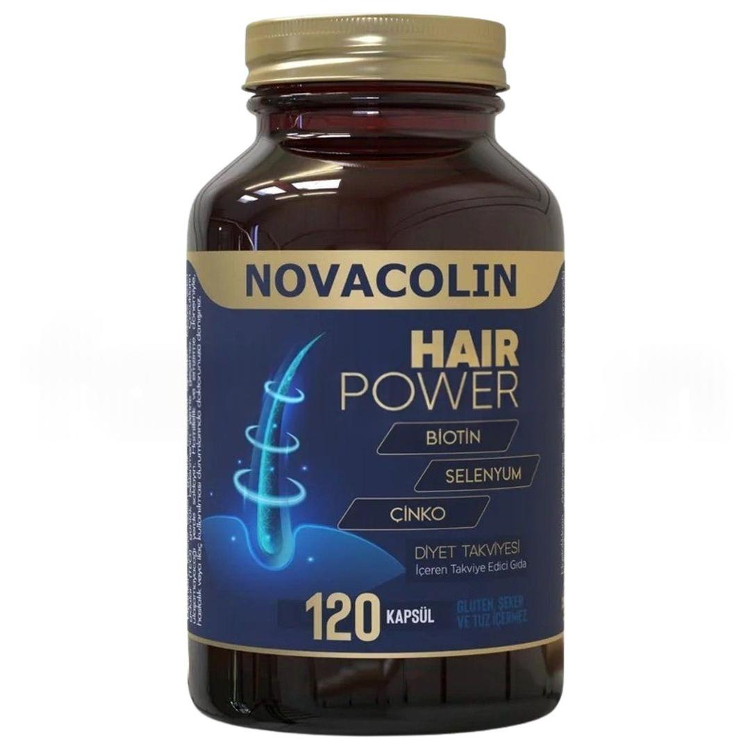 Novacolin Hair Power Biotin Diyet Takviyesi 120 Kapsül