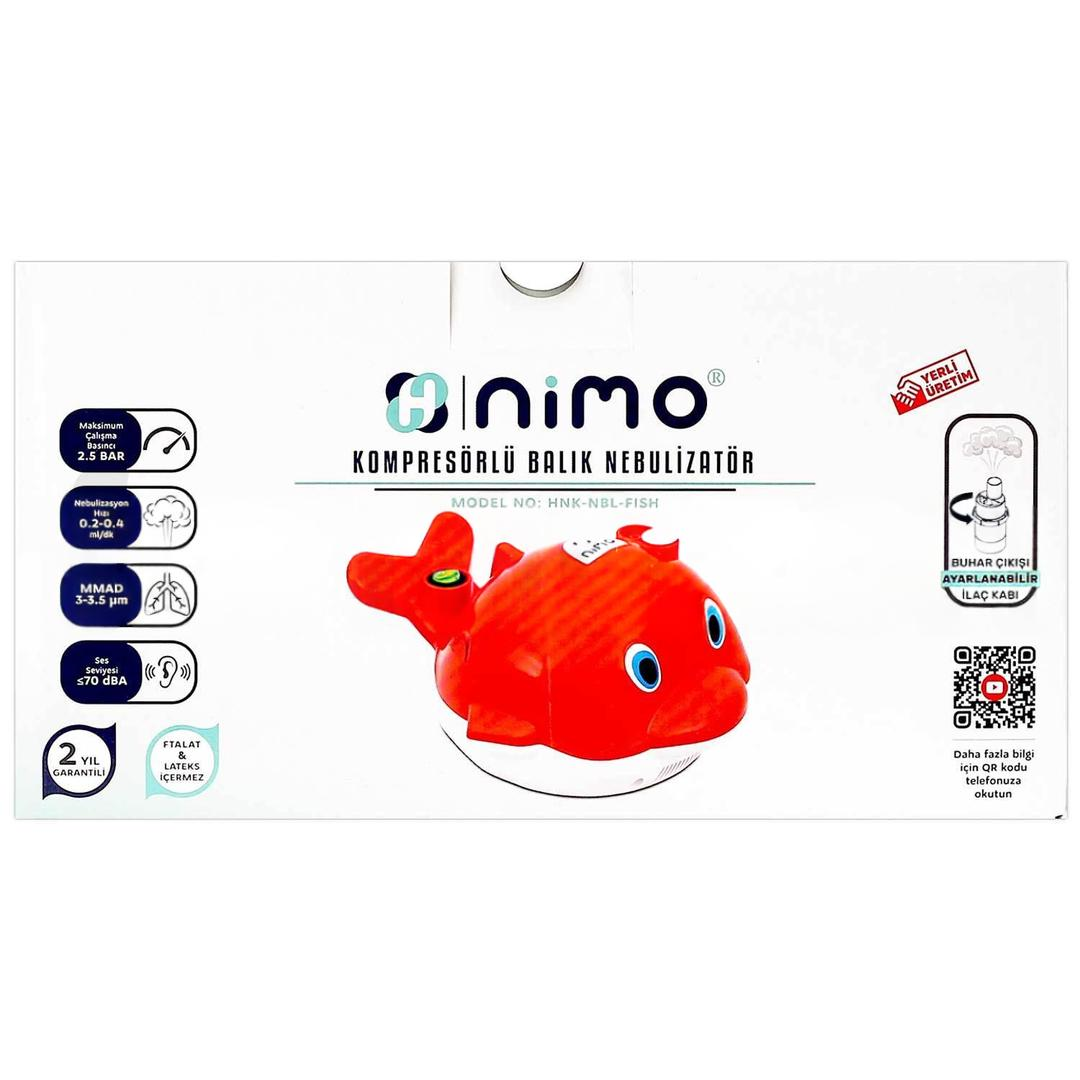 Nimo Kompresörlü Mini Nebülizatör Balık Figürlü