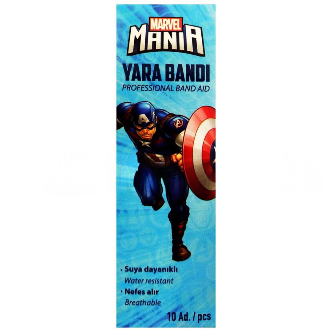 Marvel Kaptan America Dayanıklı Yara Bandı 10'lu