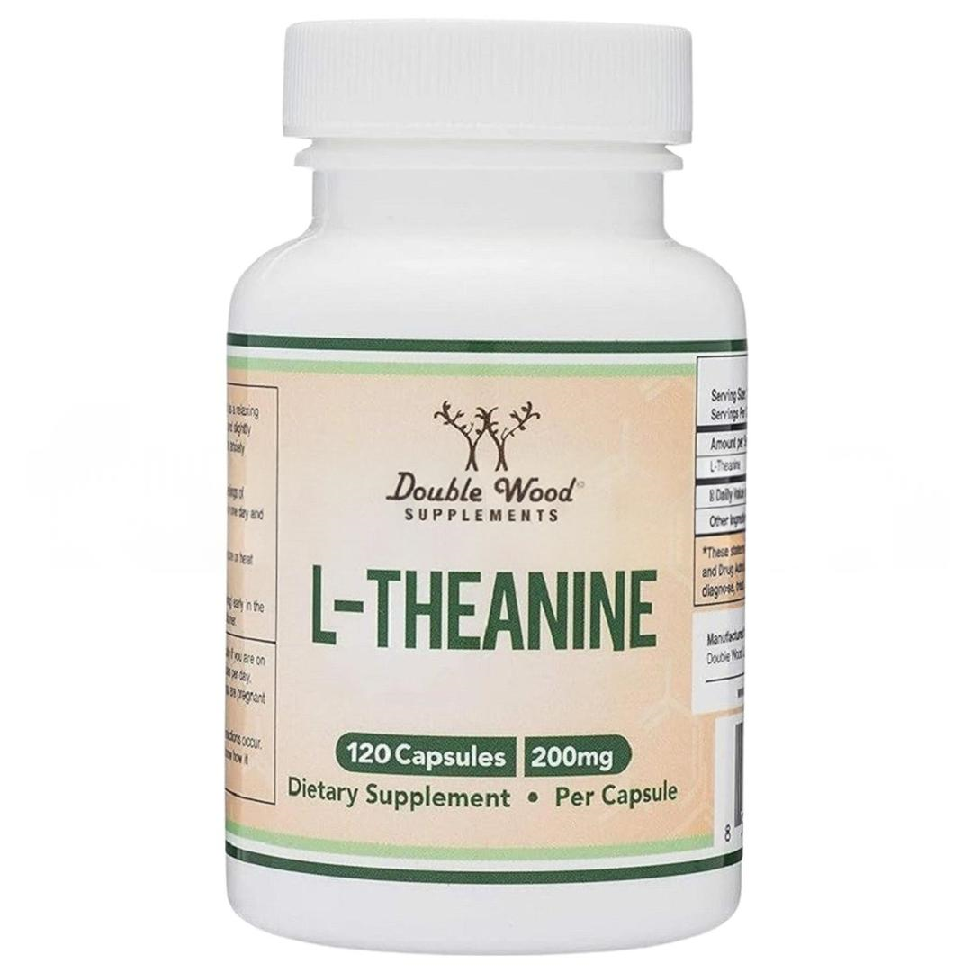 Double Wood L-Theanine 200 mg 120 Capsules - İthal