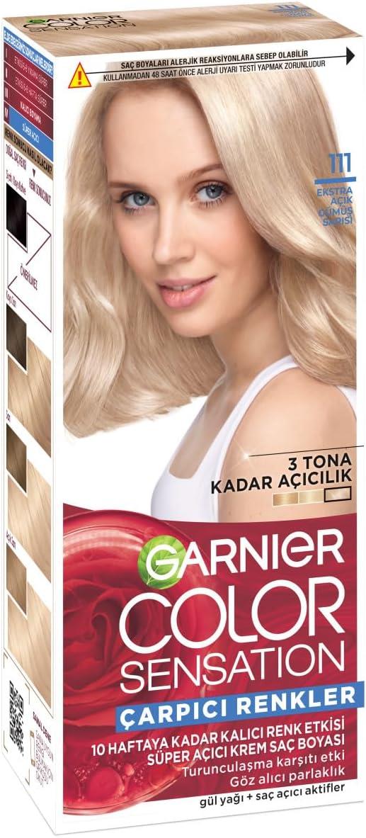 Garnier Çarpıcı Renkler 111 Ekstra Açık Gümüş Sarısı Saç Boyası