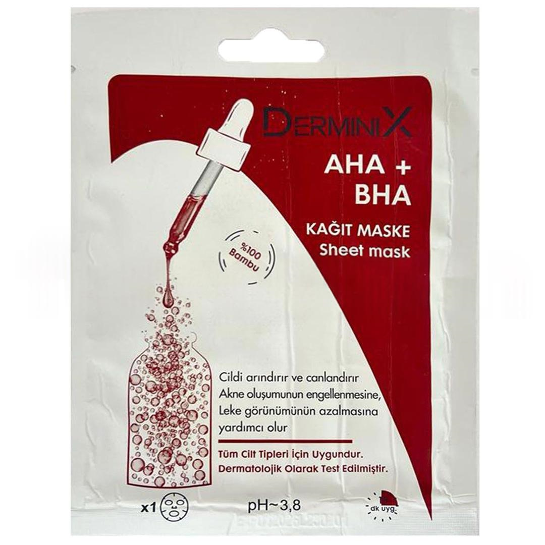 Derminix AHA BHA Kağıt Maske Sheet Mask