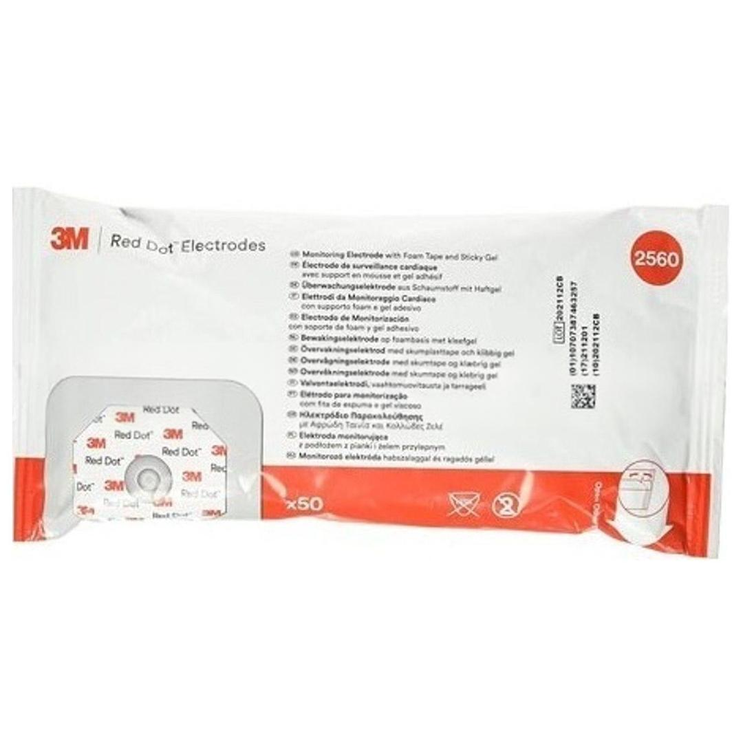 3M 2228 Red Dot Köpük Bantlı İzleme Elektrodu - 50'li