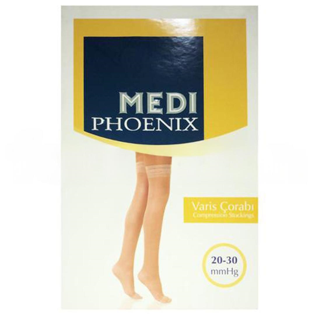 Mediphoenix Diz Üstü Burnu Açık Varis Çorabı 20-30 mmhg No: 2