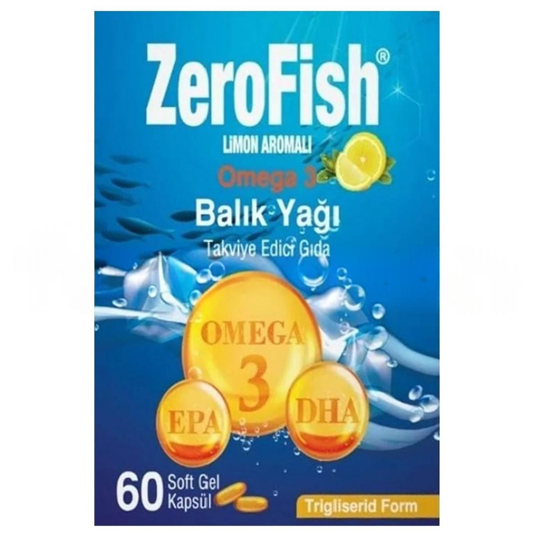 Zerofish Balık Yağı Omega 3 Softgel 1000 mg 30 Kapsül