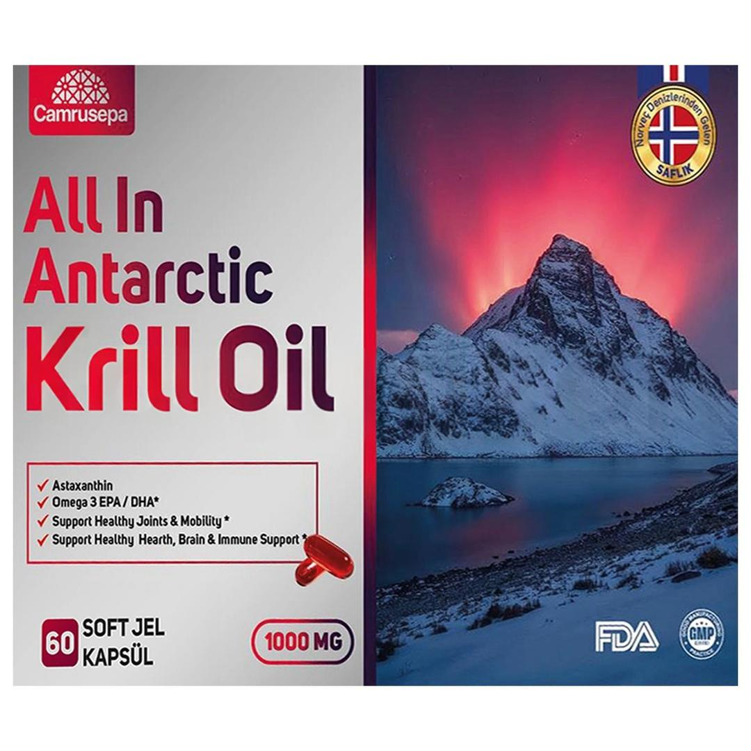 Camrusepa All In Antarctic Kril Oil 1000 mg 60 Softjel Kapsül