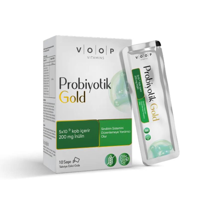 Voop Probiyotik Mikroorganizma İçeren Saşe Takviye Edici Gıda 10 Adet