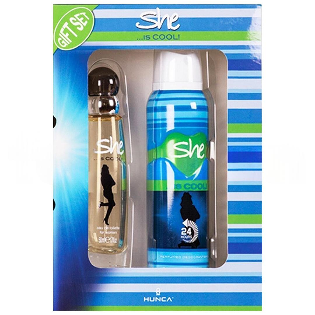 She Is Cool EDT Kadın Parfümü 50 ml + Deodorant Set 150 ml
