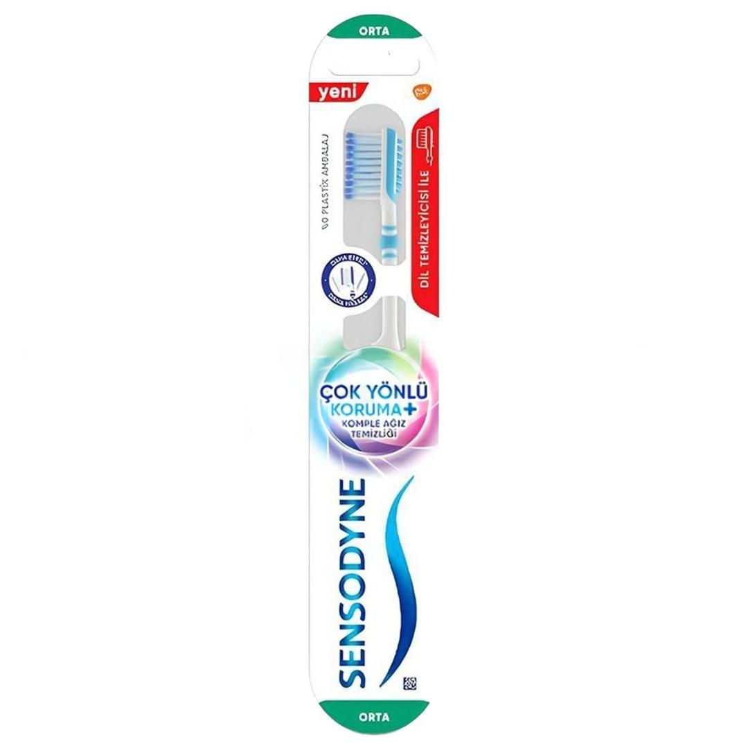 Sensodyne Çok Yönlü Koruma Diş Fırçası + Dil Temizleyici