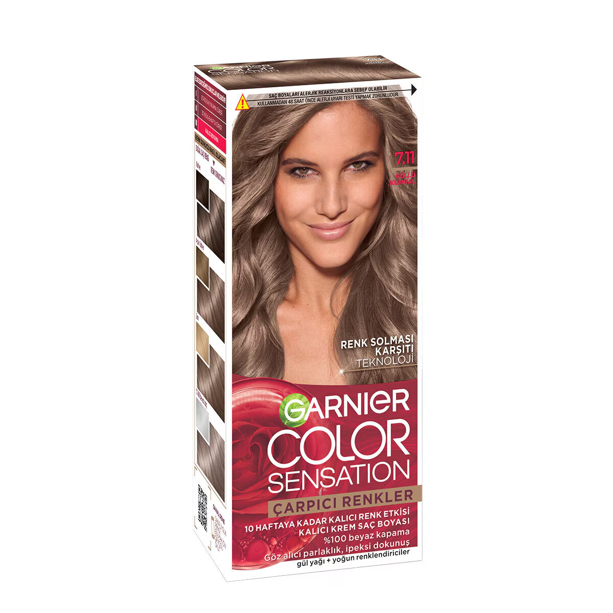 Garnier Çarpıcı Renkler 7.11 Küllü Kumral Saç Boyası